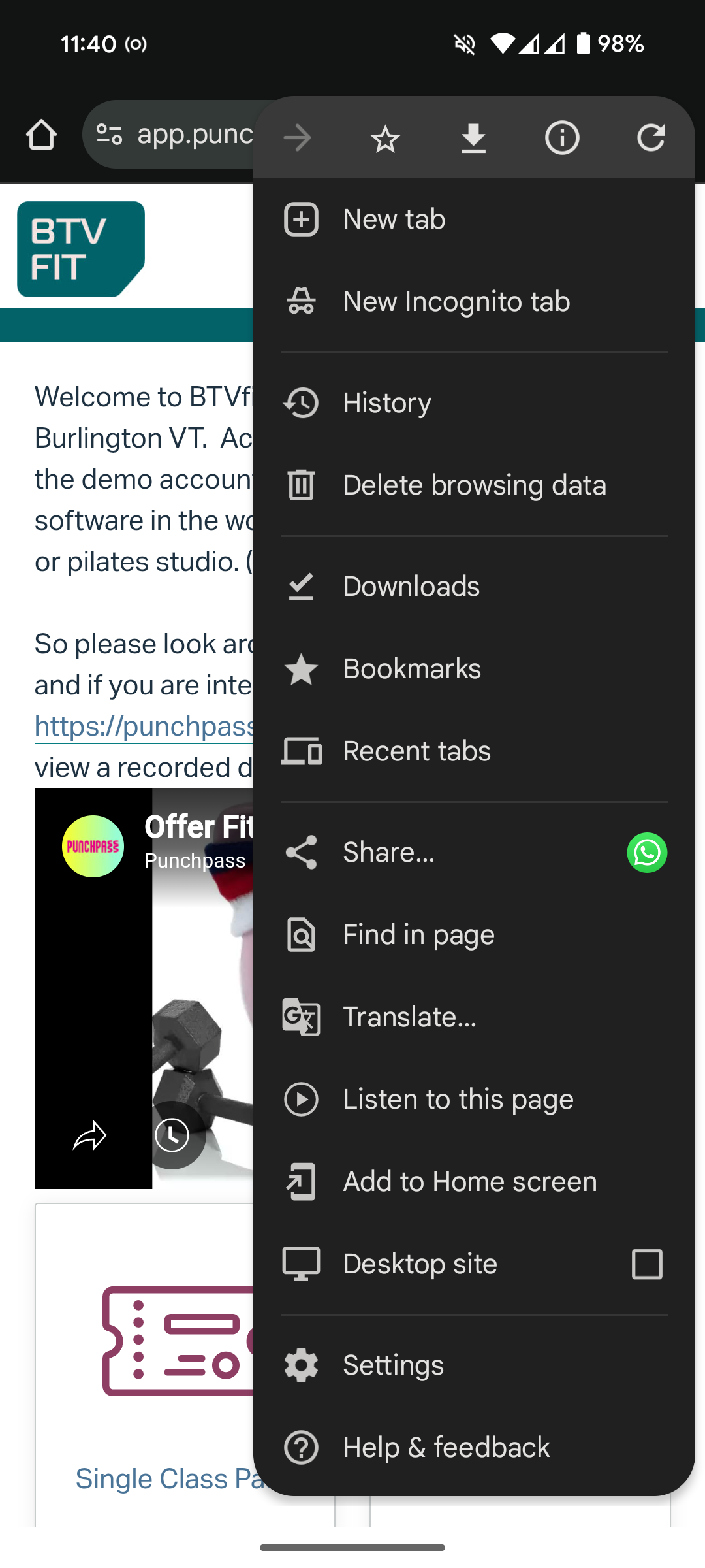 Click Add to Home Screen in the share settings