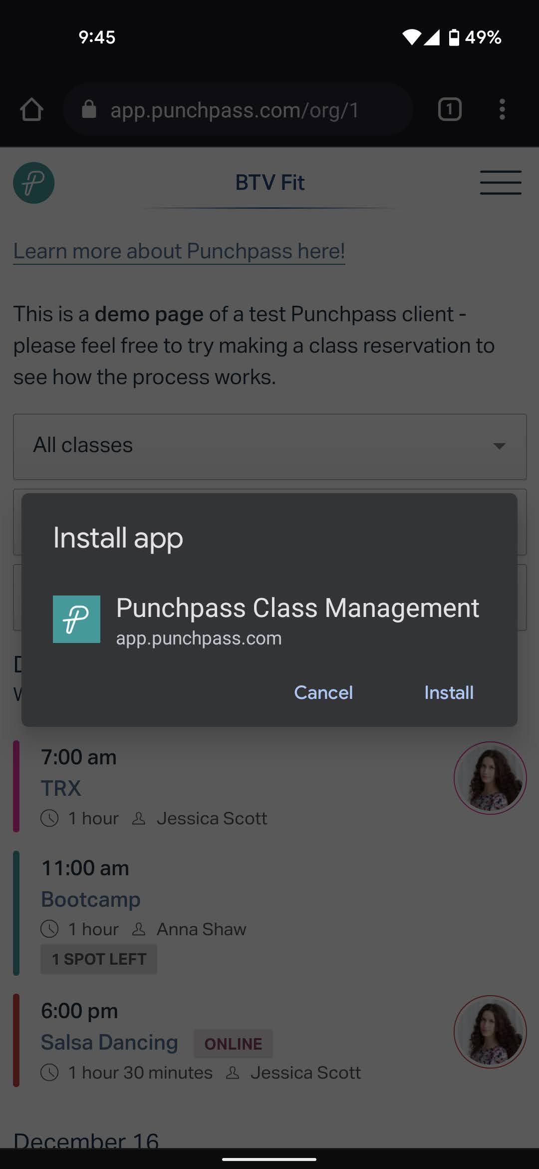 Click Add to Home Screen