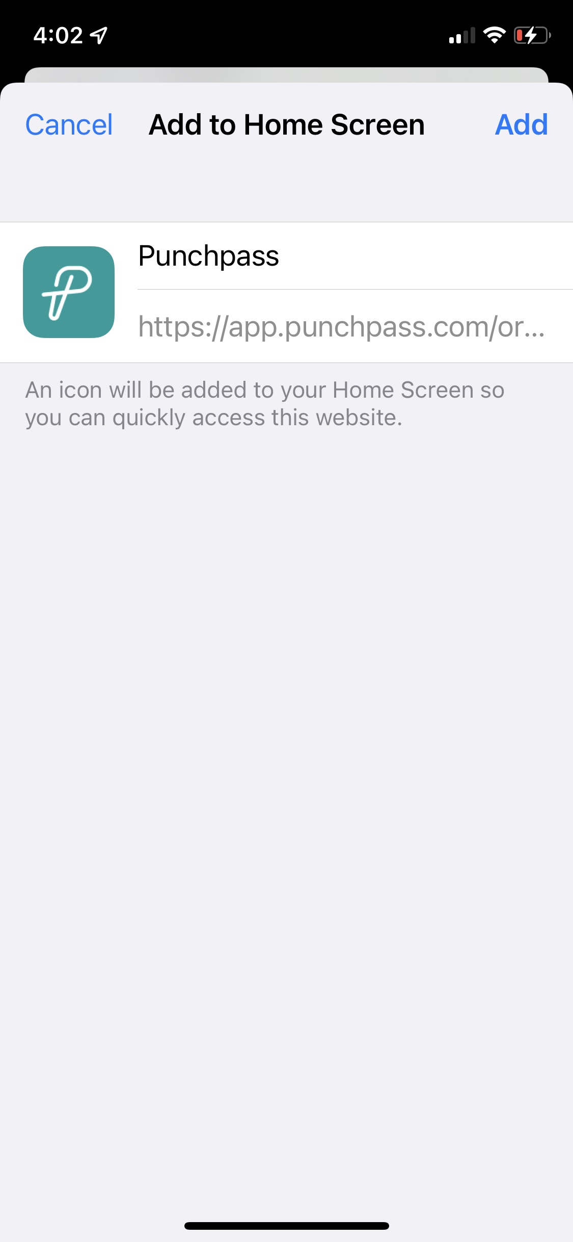 Click on Add